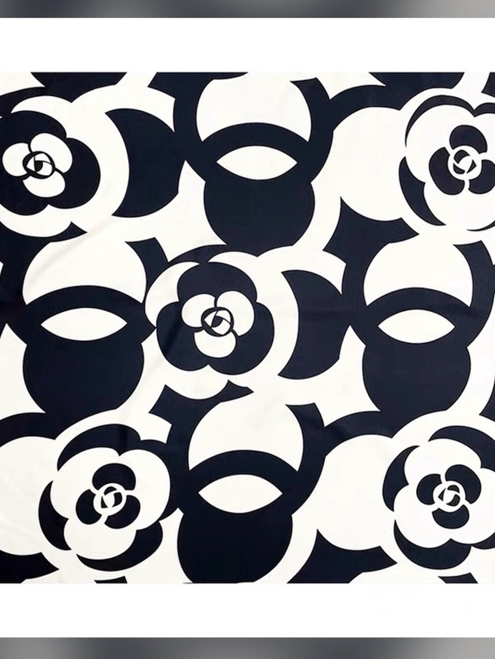 NEW Carolina Lemke Floral Nocturne Bloom
Silk Scarf Abstract Quiet Luxury